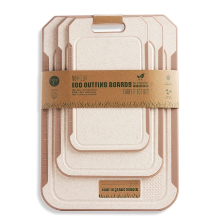 Core Kitchen 3pc Nonslip Wheatstalk Cutting Board - VN/MOC 49581